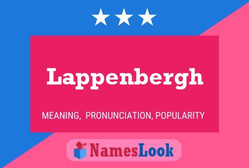 Lappenbergh Namensposter