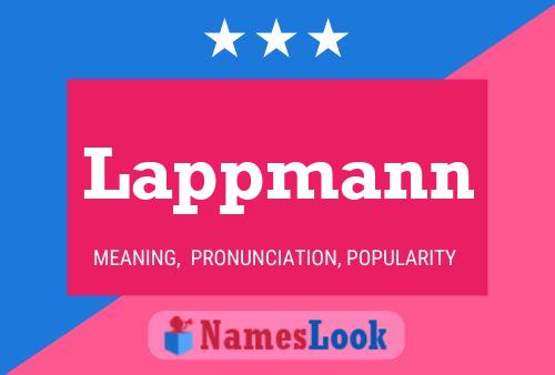 Lappmann Namensposter