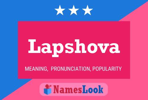 Lapshova Namensposter