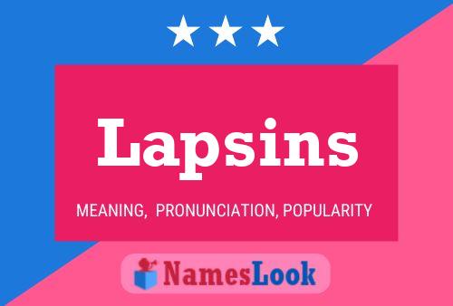 Lapsins Namensposter