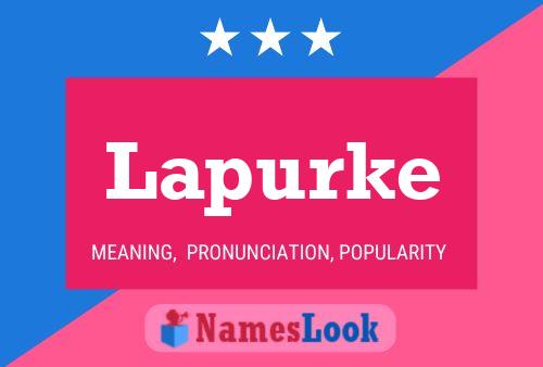 Lapurke Namensposter