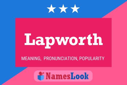 Lapworth Namensposter