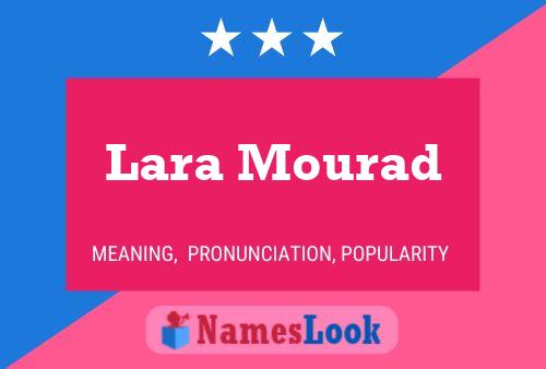 Lara Mourad Namensposter