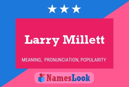 Larry Millett Namensposter