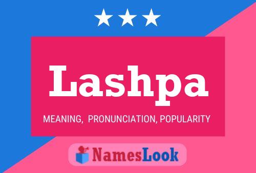 Lashpa Namensposter