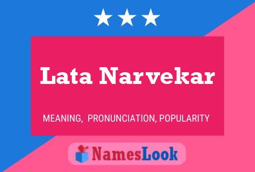 Lata Narvekar Namensposter