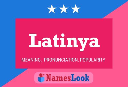 Latinya Namensposter