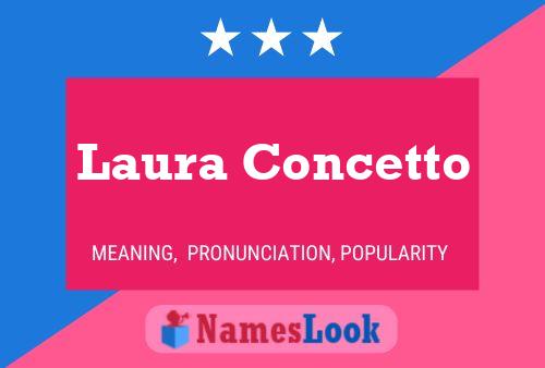 Laura Concetto Namensposter