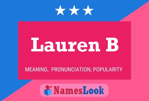 Lauren B Namensposter