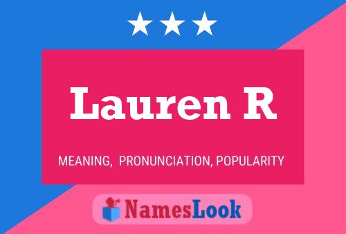 Lauren R Namensposter