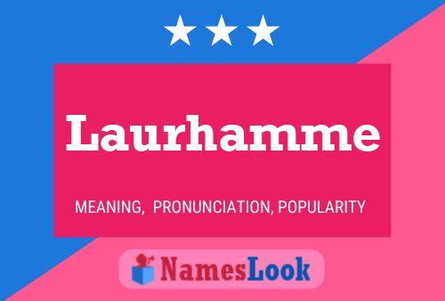 Laurhamme Namensposter