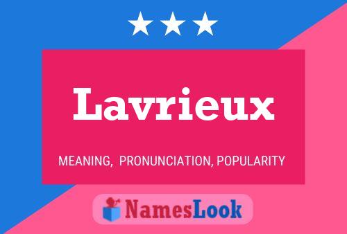 Lavrieux Namensposter