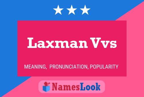 Laxman Vvs Namensposter