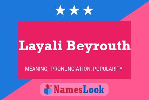 Layali Beyrouth Namensposter