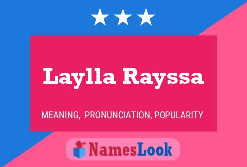 Laylla Rayssa Namensposter