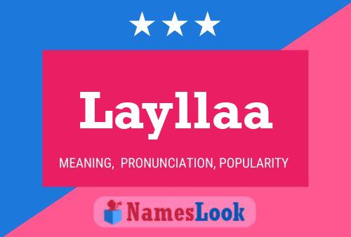 Layllaa Namensposter