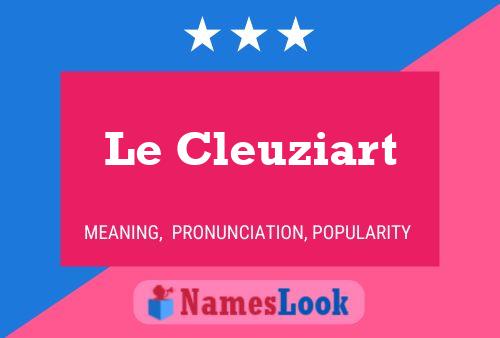 Le Cleuziart Namensposter