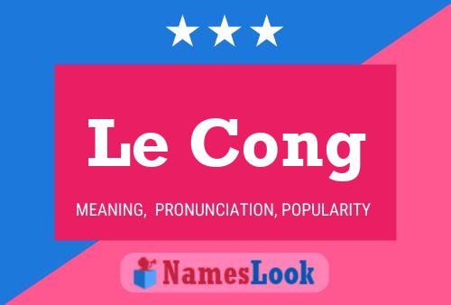 Le Cong Namensposter