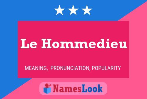 Le Hommedieu Namensposter