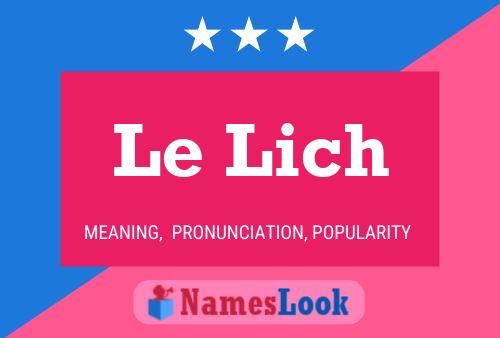 Le Lich Namensposter