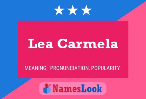 Lea Carmela Namensposter