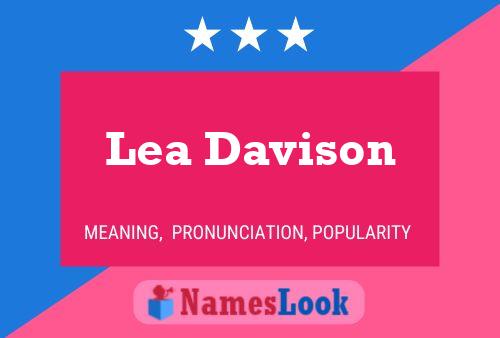 Lea Davison Namensposter