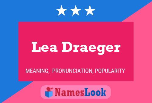 Lea Draeger Namensposter