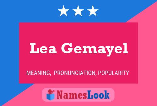 Lea Gemayel Namensposter