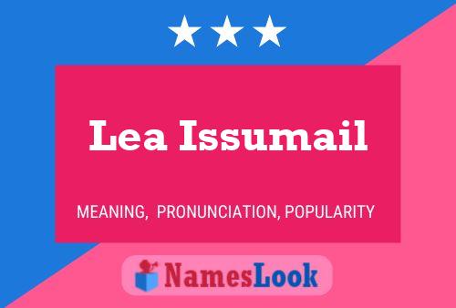 Lea Issumail Namensposter