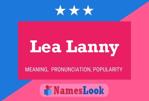 Lea Lanny Namensposter