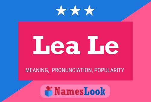 Lea Le Namensposter