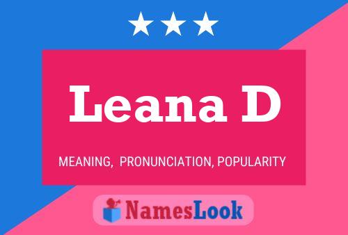 Leana D Namensposter