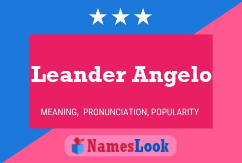 Leander Angelo Namensposter