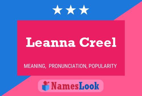 Leanna Creel Namensposter