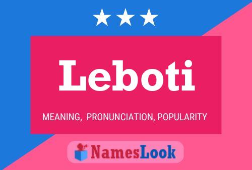 Leboti Namensposter