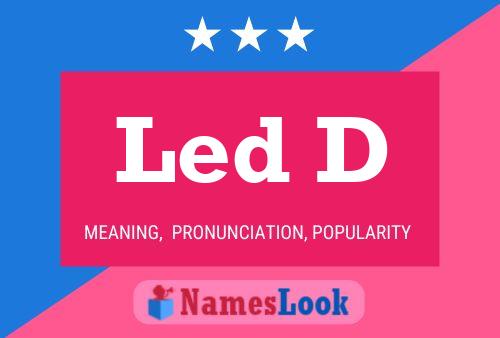 Led D Namensposter