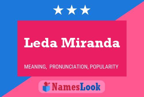 Leda Miranda Namensposter