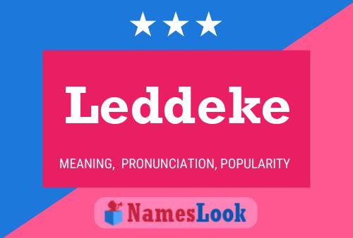 Leddeke Namensposter