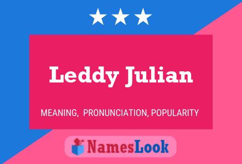 Leddy Julian Namensposter