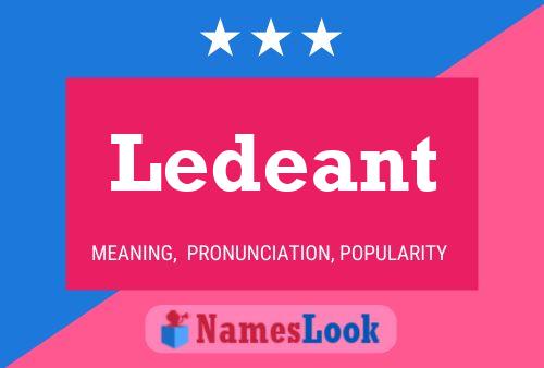 Ledeant Namensposter