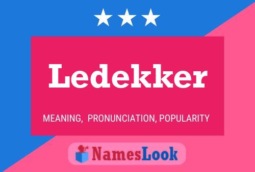 Ledekker Namensposter