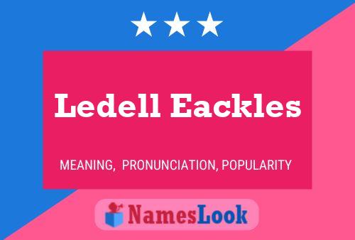 Ledell Eackles Namensposter