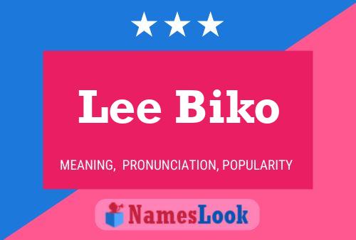 Lee Biko Namensposter