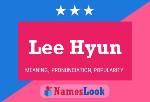 Lee Hyun Namensposter