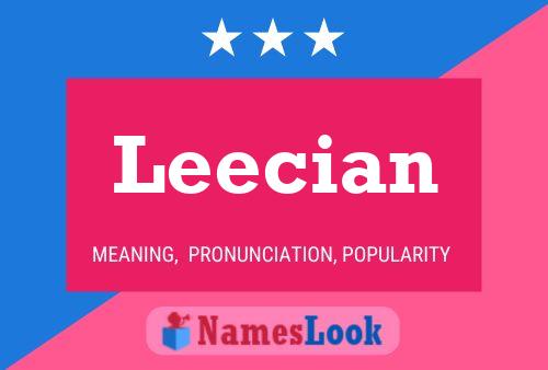 Leecian Namensposter