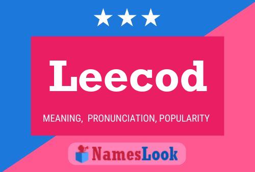 Leecod Namensposter