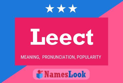 Leect Namensposter