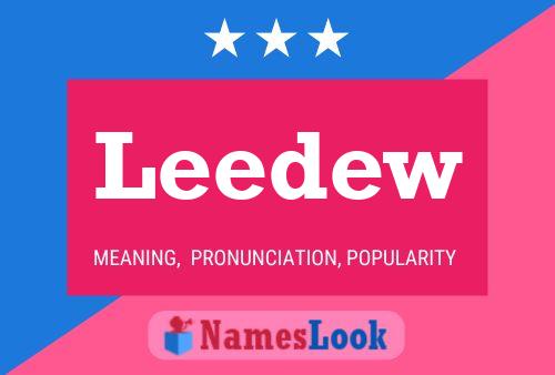 Leedew Namensposter