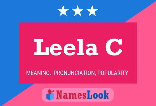 Leela C Namensposter