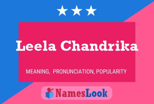 Leela Chandrika Namensposter